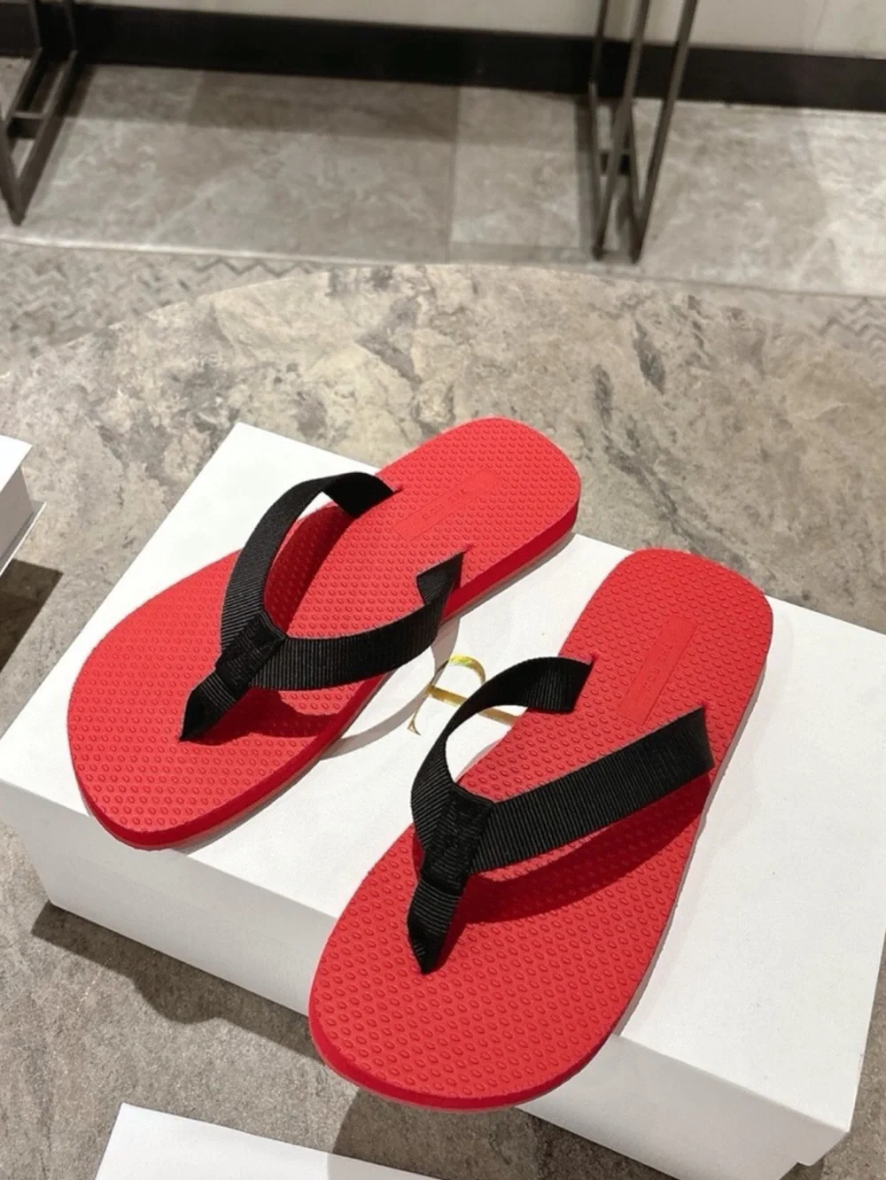 The Row Red Women's Flip Flop Sandals